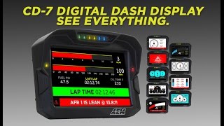 AEM CD7 Dash Display Overview [upl. by Ahsitniuq478]