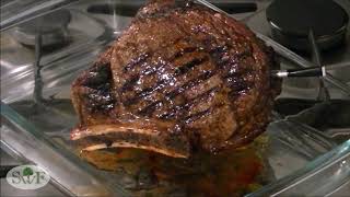 Cowboy steak  Cote de Boeuf  how to cook [upl. by Lexerd]