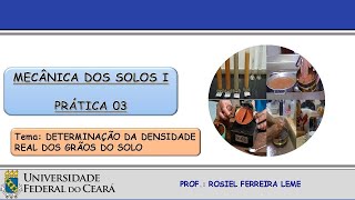 Prática 03  Determinação da Densidade Real dos Grãos [upl. by Acirahs]