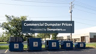 Commercial Dumpster Rental Prices  Dumpsterscom [upl. by Whitehurst]