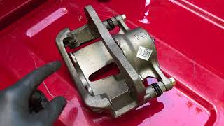 Installing Brake Pad Caliper Tension CLIPS [upl. by Ahsuat]