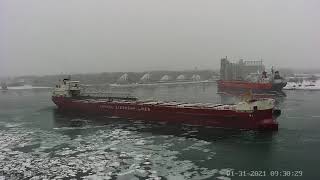 Atlantic Huron arrives for Winter Layup [upl. by Hewart]