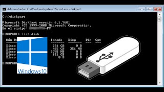 CREAR USB BOOTEABLE CON CMD [upl. by Cozmo]