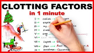 Clotting factors in 1 minute  Mnemonic series 6 [upl. by Yssep]