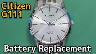 Citizen G111 Watch Battery Replacement  Watch Repair  SolimBD [upl. by Aiekam]