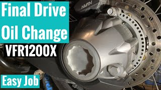 Honda VFR1200 Final drive oil change Crosstourer [upl. by Chrysler]