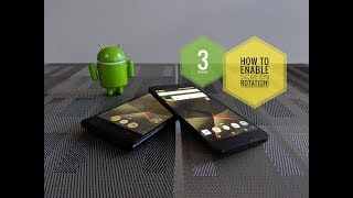 Android How To Turn On Screen Rotation Three Methods [upl. by Arabrab]