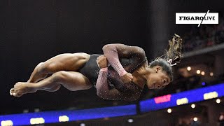 Lincroyable prestation de Simone Biles première femme à réaliser un tripledouble [upl. by Annahahs]