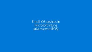 Enroll your iOS device in Microsoft Intune [upl. by Gisele46]