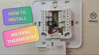 HVAC Thermostat Install [upl. by Ecad]