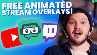 FREE Animated Stream Overlays For SLOBS and OBS  With Download [upl. by Rohpotsirhc]