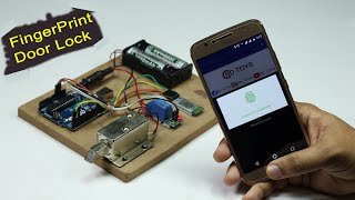 How to Make Mobile Fingerprint Door Lock  Arduino Project [upl. by Aneer60]