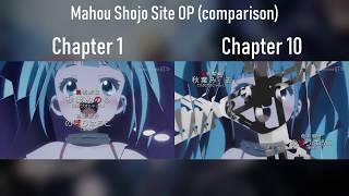 Mahou Shoujo Site OP Comparison [upl. by Oesile]