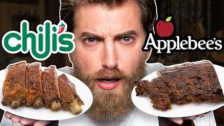 Applebees vs Chilis Taste Test  FOOD FEUDS [upl. by Akemaj]