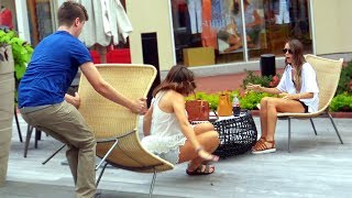 Chair Pulling Double Prank [upl. by Imer]