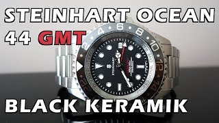 Steinhart Ocean 44 GMT Black Keramik Automatic Dive Watch Review  Perth WAtch 81 [upl. by Cacka]