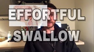 Speech Therapy Swallowing Exercise  Effortful Swallow [upl. by Shirlene]