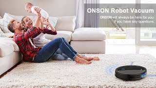 ONSON J10C Robot Vacuum [upl. by Akinit35]