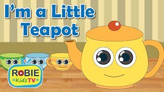 Im a Little Teapot Nursery Rhymes  Kids Songs Animation [upl. by Solakcin]