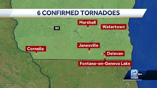 Six tornadoes confirmed across Wisconsin [upl. by Parlin]