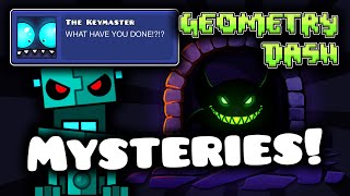 Top 5 Unsolved MYSTERIES in Geometry Dash [upl. by Kcirre]