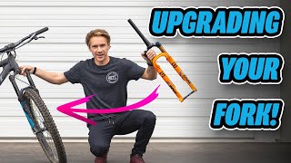 How To Upgrade Your Mountain Bike Fork Every Detail To Consider [upl. by Ayocal]