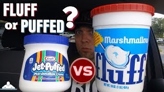 Marshmallow Fluff® VS JetPuffed® Marshmallow Creme® ☁️🆚✈️☁️ [upl. by Thorstein]