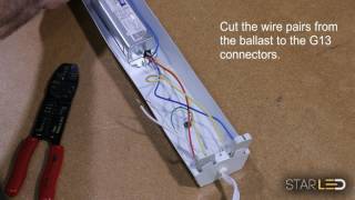 StarLED HD T8  T12 Ballast Bypass Instruction for LED G13 BiPin Tube Light [upl. by Niwre569]