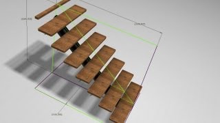 Autodesk Inventor  Flexible Staircase Skeleton Modeling [upl. by Neened]