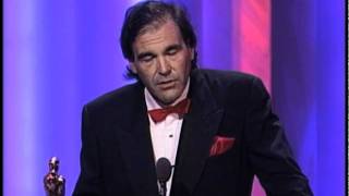 Oliver Stone Wins Best Directing 1990 Oscars [upl. by Nevyar]