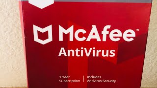 McAfee Antivirus windows 10  Unboxing installation [upl. by Derron868]