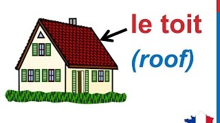 French Lesson 81  Rooms in the house Vocabulary  Les pièces de la maison  Partes de la casa [upl. by Anaela238]