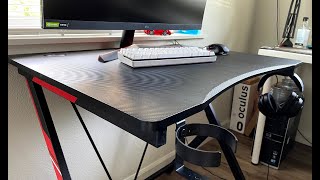 Gaming Desk  31 inch Workstation with Carbon Fiber [upl. by Narda]