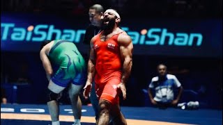 Revaz Nadareishvili 98kg Georgian GR Wrestler WC2017 Highlights [upl. by Benzel]