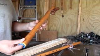 How to make a traditional Native American 6 hole flute part 1 [upl. by Nester]