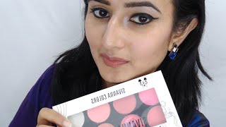 SIVANNA ULTRA BLUSH PALETTE  8 colors SHADE 2  HONEST REVIEW amp DEMOAMAZON BUY SWATI BHAMBRA [upl. by Eekram]