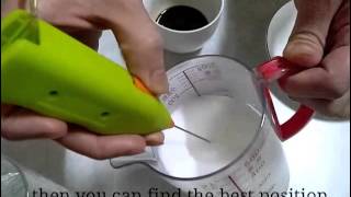 How To Make Latte Art with Mini Milk Frother [upl. by Terzas376]