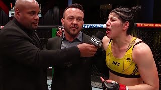 Ketlen Vieira Octagon Interview  UFC Vegas 43 [upl. by Nared]