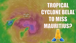 Tropical Cyclone Belal to MISS Mauritius and HIT Reunion New Forecast Update [upl. by Wittenburg]