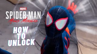 MARVELS SPIDERMAN MILES MORALES How To Get The SpiderVerse Suit [upl. by Lihkin]