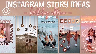 7 Creative Birthday Stories For Instagram [upl. by Enois]