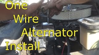 one wire alternator install [upl. by Trocki]