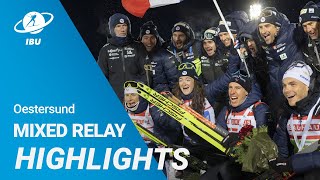 BMW IBU World Cup Biathlon Oestersund  Mixed Relay [upl. by Giralda]