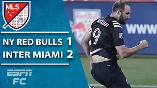 Gonzalo Higuain scores AMAZING FREE KICK for first Inter Miami goal  MLS Highlights [upl. by Lynnette]