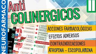 Antimuscarínicos EFECTOS SISTÉMICOS ACCIÓN FARMACOLÓGICA Naturales ATROPINA ESCOPOLAMINA Parte2 [upl. by Nnyleak]