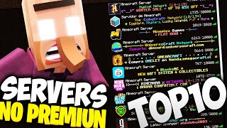 🚨 TOP 10 MEJORES SERVERS MINECRAFT NO PREMIUM 181911011221132114115X [upl. by Imeon642]