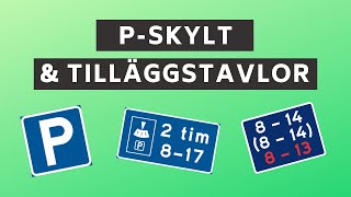 Parkeringsskyltar amp tilläggstavlor  Så får du parkera [upl. by Adnoraj]