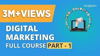 Digital Marketing Course Part  1 🔥 Digital Marketing Tutorial For Beginners  Simplilearn [upl. by Ecnarrat20]