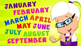 Months Of The Year Song  Nursery Rhymes and Kids Songs For Children [upl. by Xilef934]