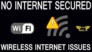 Wifi Working But No Internet Acces  No internet secured Issue in Windows 10 [upl. by Loutitia352]